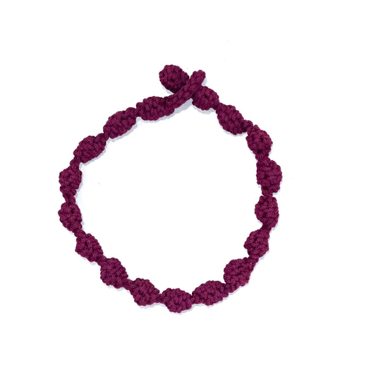 BERRIES necklace in aubergine 