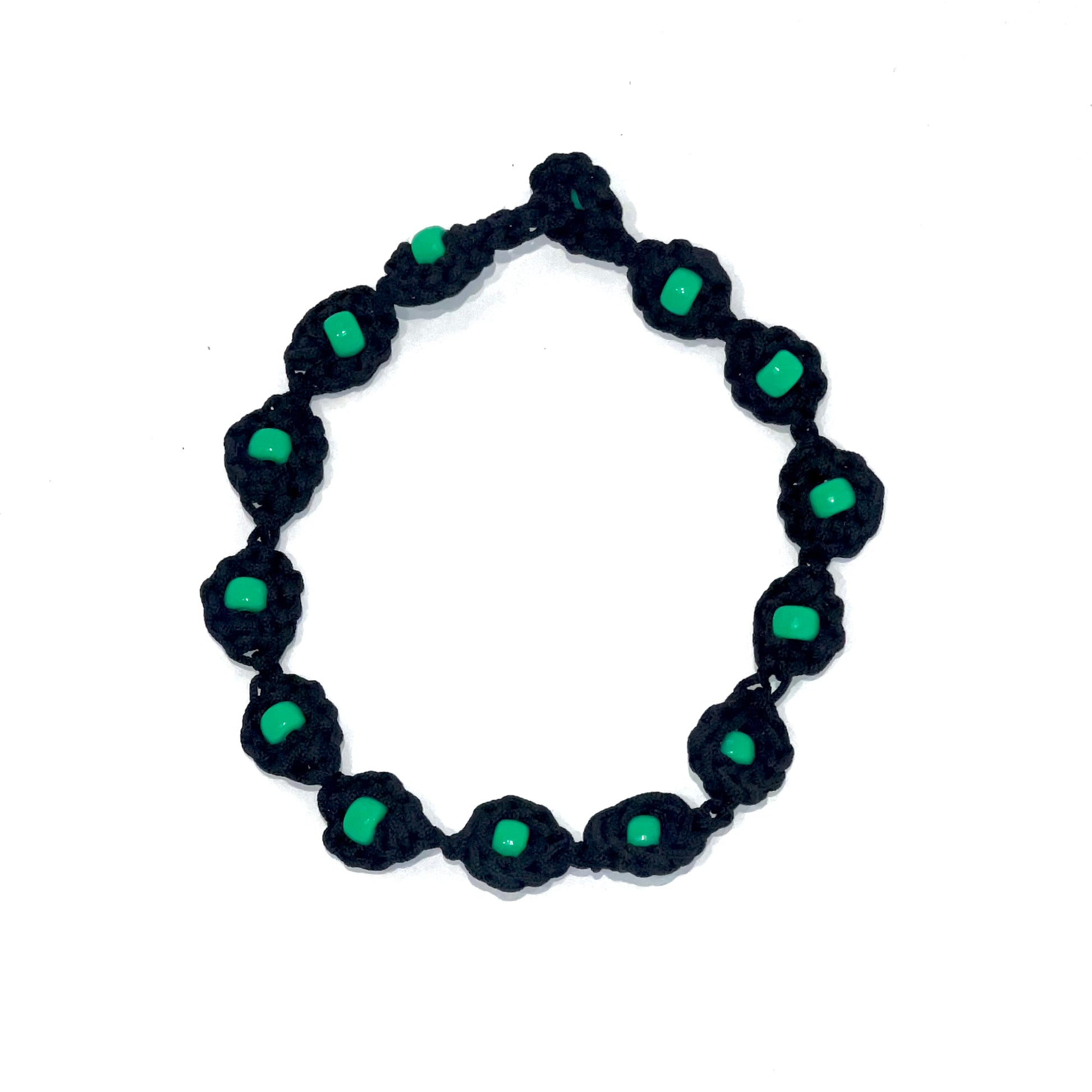 STONES necklace in black/ green